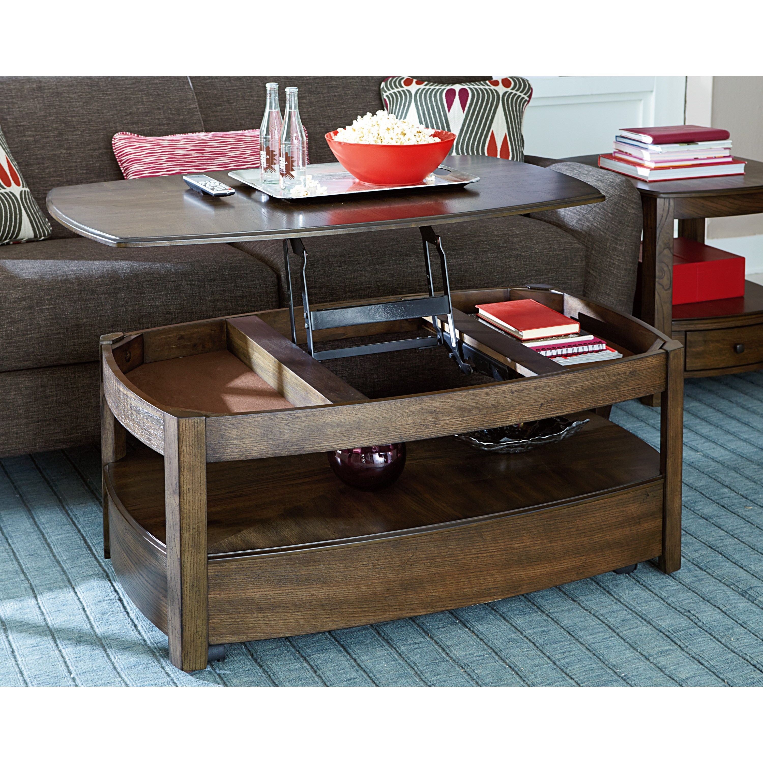 Hammary Primo 446 910 Transitional Rectangular Lift Top Cocktail